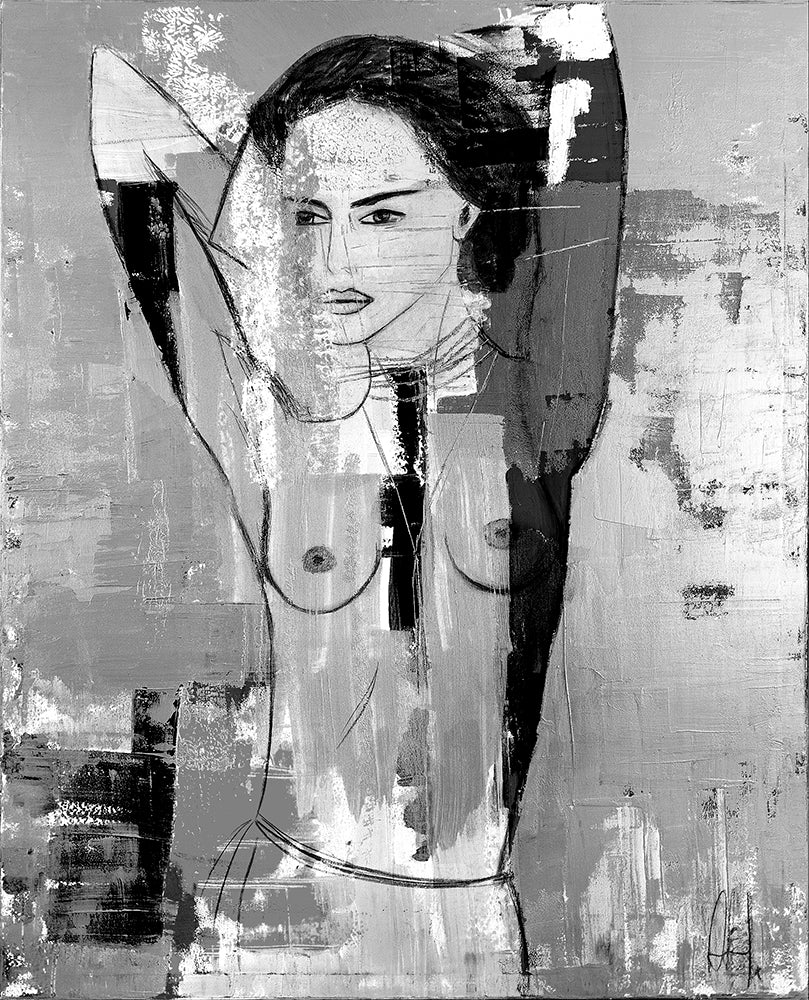 Plexiglas Fine Art Echo Sax Black & White